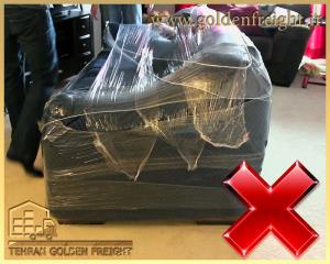 بسته بندی غیر اصولی مبلمان بسته بندی غیر اصولی مبلمان